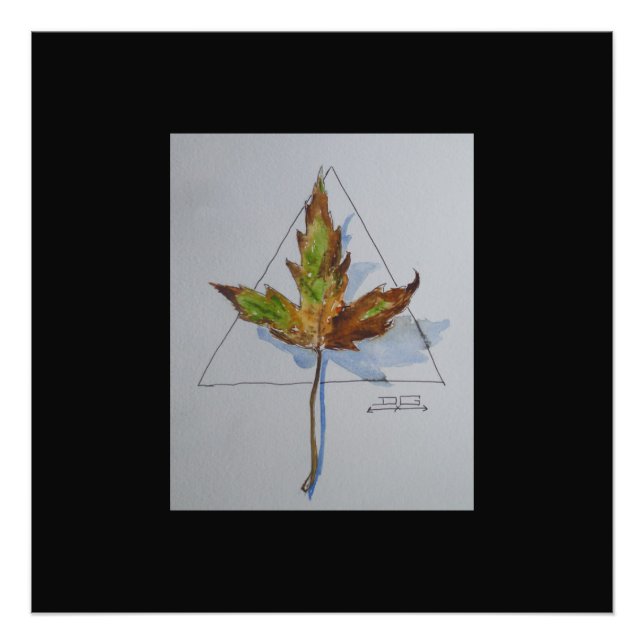 Fall leaf photo print (Front)