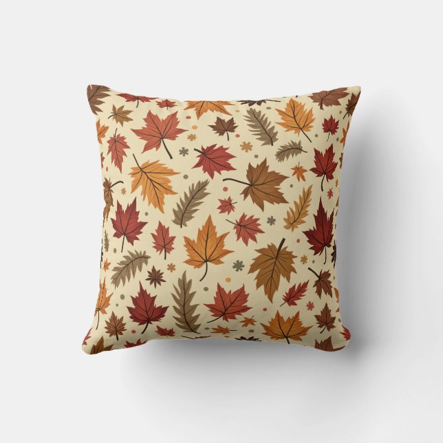 fall leaf pillow cushion (Back)