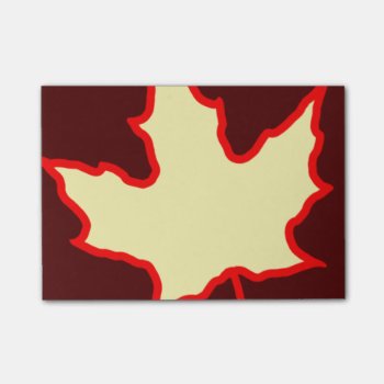 Fall Leaf Post-it Notes by scribbleprints at Zazzle