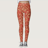 Multi Colored Floral Abstract Tentacle Swirl Artsy Leggings