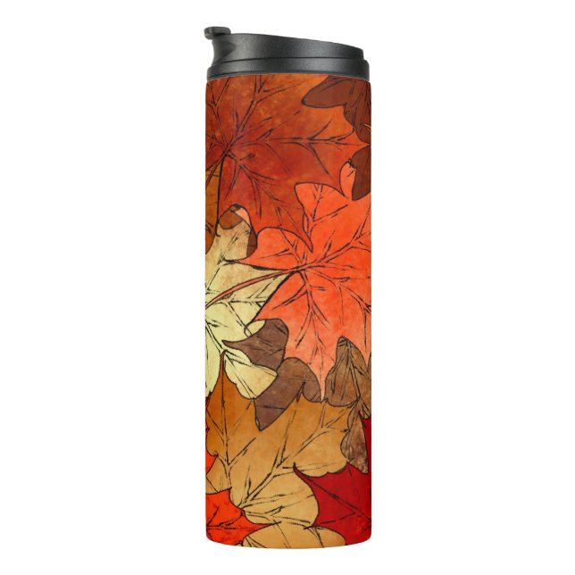 Fall Leave Thermal Tumbler (Rotated Right)