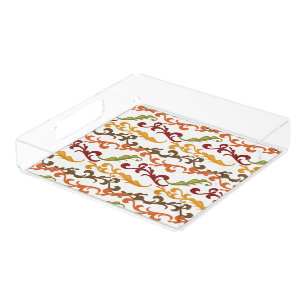 Fall Leaves Acrylic Tray