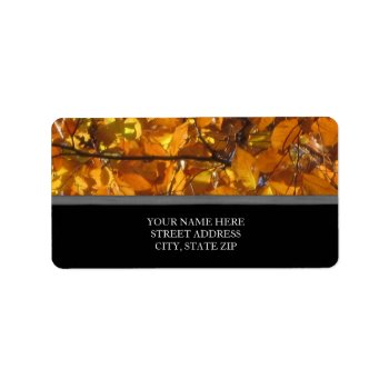 Fall Leaves Address Labels by lifethroughalens at Zazzle