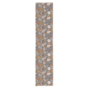 Fall Leaves, Autumn night's seamless pattern Short Table Runner