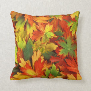 Fall Leaves Autumn Throw Pillow Home Decor