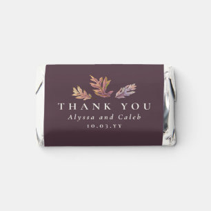 Fall leaves autumn wedding favor thank you