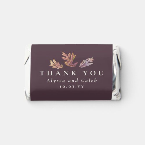 Fall leaves autumn wedding favor thank you