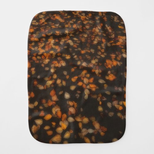 fall leaves  baby burp cloth
