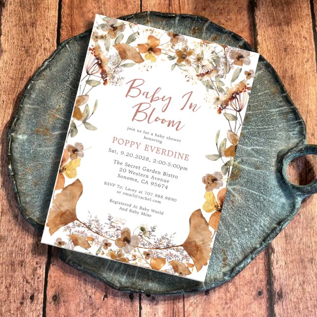 Fall Leaves Baby Shower Invitation (Creator Uploaded)