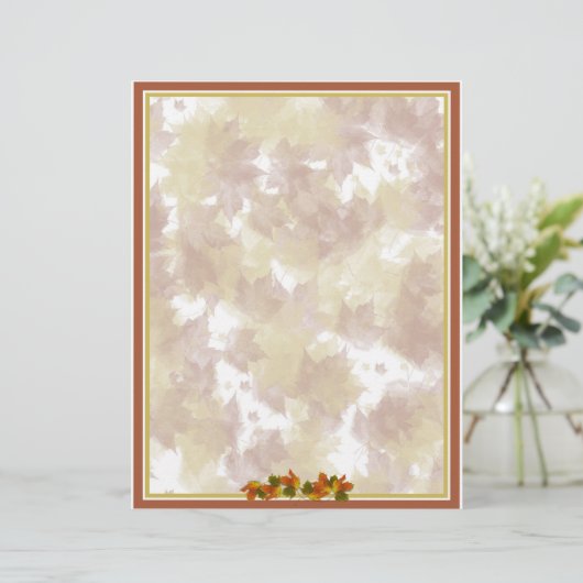 Fall Leaves Background (Standing Front)