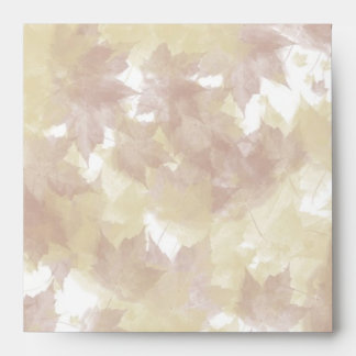 Fall Leaves Background Envelope
