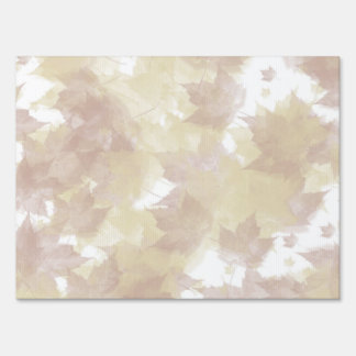 Fall Leaves Background Yard Sign
