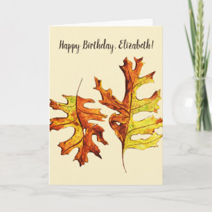 Fall Leaves Beautiful Watercolor Art Card