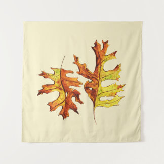 Fall Leaves Beautiful Watercolor Art Tapestry