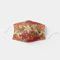 Fall Leaves Berries Autumn Pretty Adult Cloth Face Mask