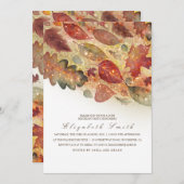 Fall Leaves Birthday Party Invitation (Front/Back)