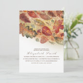Fall Leaves Birthday Party Invitation (Standing Front)