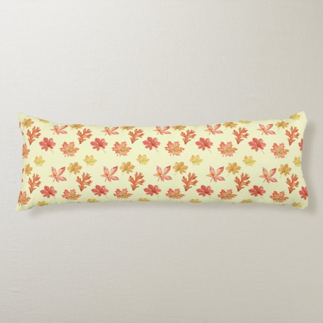 FALL LEAVES BODY PILLOW (Front)