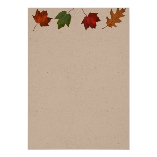 Blank Fall Invitations 5