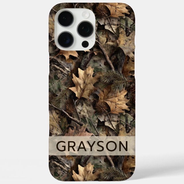 Fall Leaves Camouflage Personalized Case-Mate iPhone Case (Back)