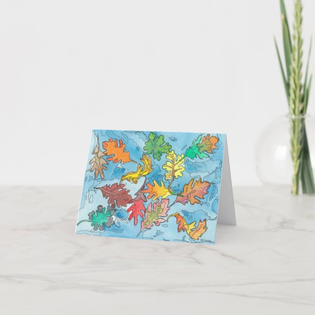 Fall Leaves Card (Front)