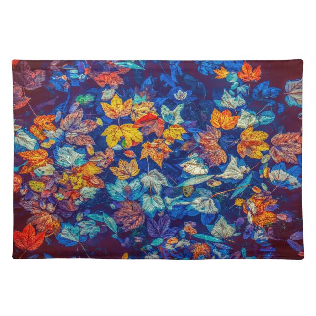 Fall Leaves Cloth Placemat (Front)