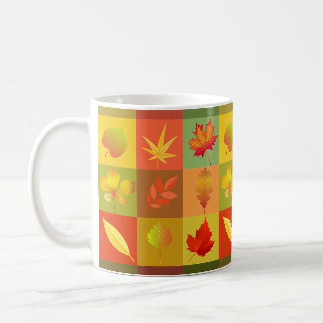 fall leaves coffee mug (Left)