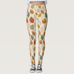 Fall Leaves – Cozy Autumn Pattern Leggings
