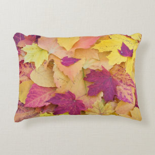 Fall Leaves Design Accent Pillow