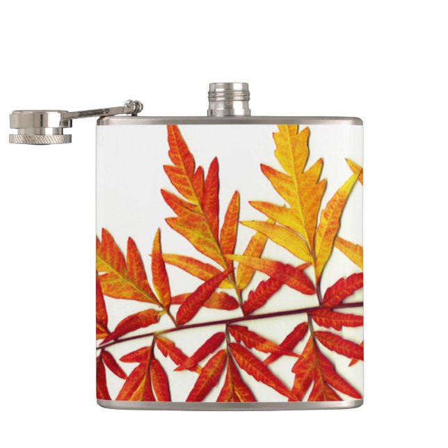 Fall Leaves Flask (Opened)