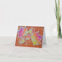 Fall Leaves folded card