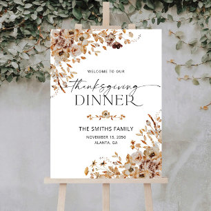 Fall Leaves Friendsgiving Dinner Foam Boards