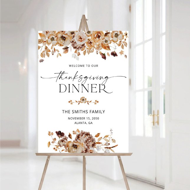 Fall Leaves Friendsgiving Dinner Foam Boards (Creator Uploaded)