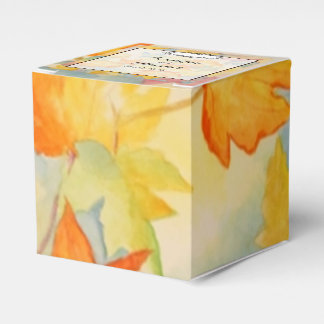 Fall Leaves Gay Wedding Favor Box