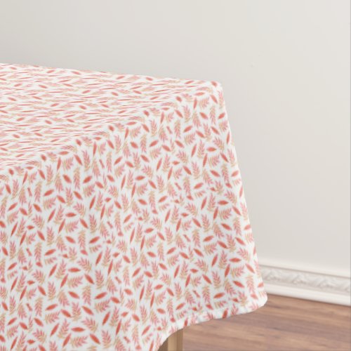 Fall leaves golden brown thanksgiving dinner tablecloth