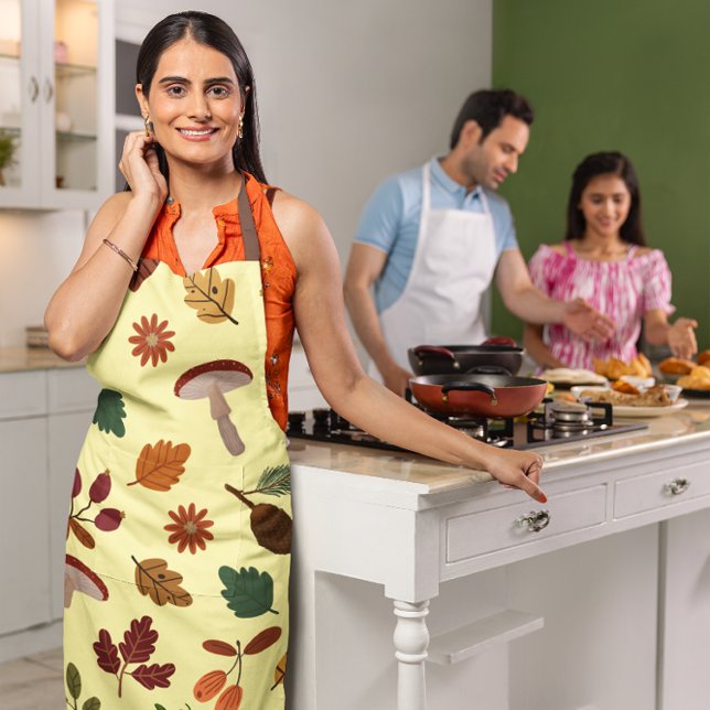 Fall Leaves & Harvest Pattern Apron (Creator Uploaded)