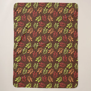 Fall Leaves Home Decor Sherpa Blanket