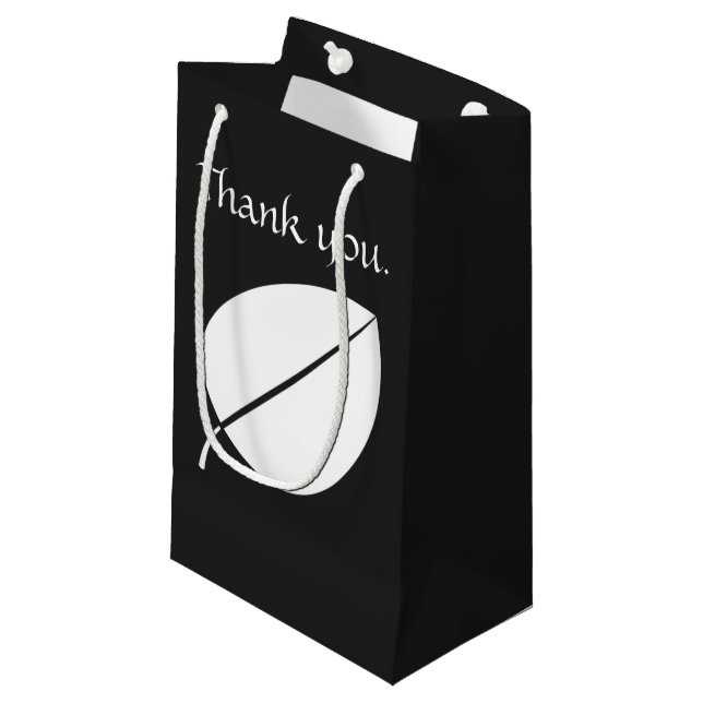 Fall Leaves in Black Gift Bag (Front Angled)