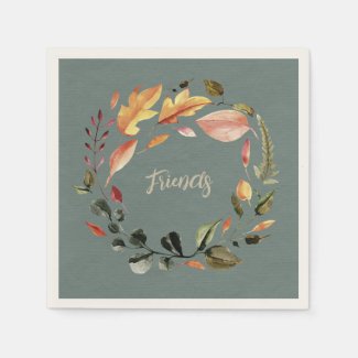 Fall Leaves in Color Personalized