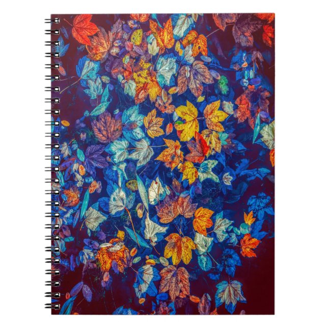 Fall Leaves in Negative Notebook (Front)
