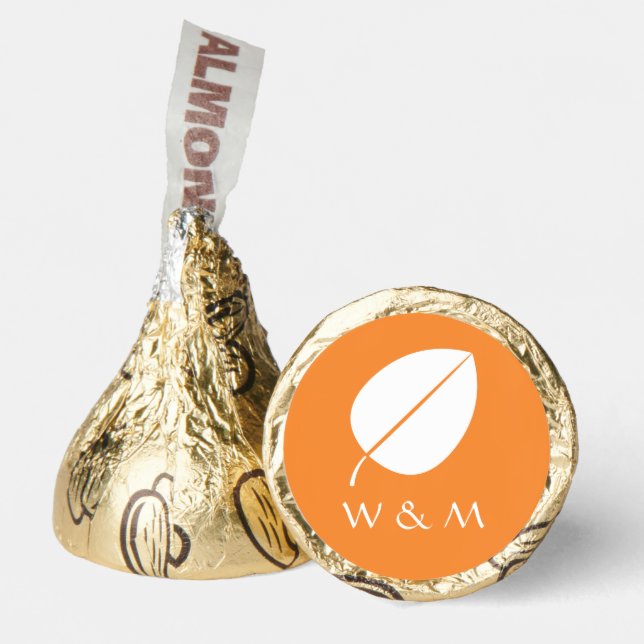 Fall Leaves in Orange Hershey®'s Kisses® (Front)