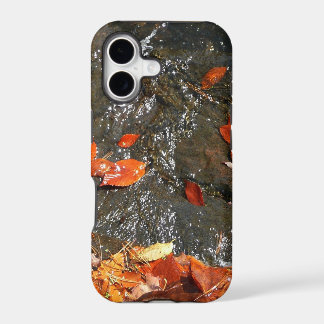 Fall Leaves in Waterfall I Autumn Photography iPhone 17 Case
