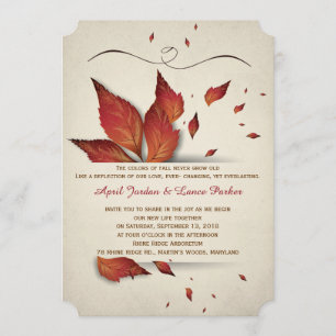 Fall Leaves Invitation