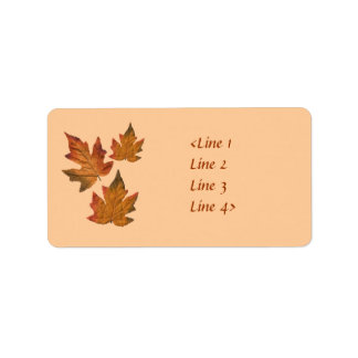 Fall Leaves Label