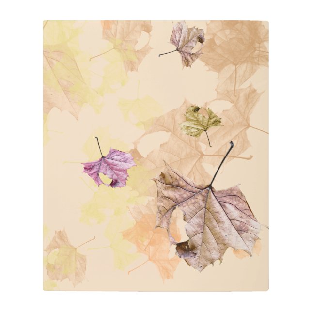 "fall leaves" LADIES' TANK Metal Print (Front)