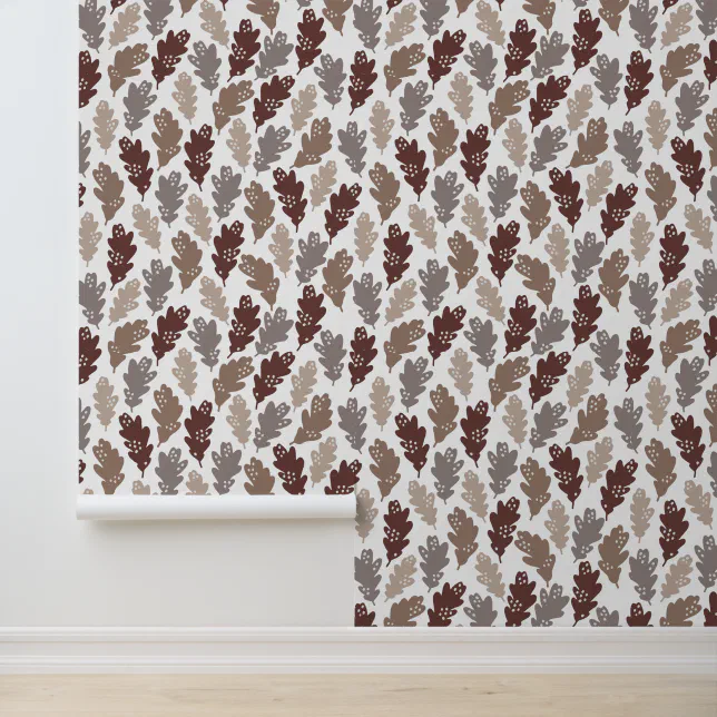 Fall Leaves Leaf Pattern Wallpaper | Zazzle