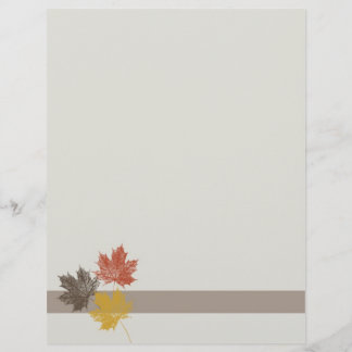 Fall Leaves Letterhead
