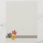 Fall Leaves Letterhead (Front)