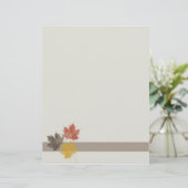 Fall Leaves Letterhead (Standing Front)