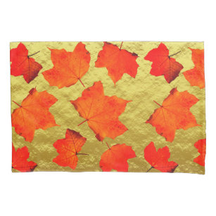 1-Various Types/Colors of Fall Leaves Standard Size Pillowcase   New & Handmade!